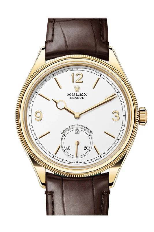 Rolex Watches: Invest in Timeless Luxury –Rolex 1908 39mm Intense White Dial Yellow Gold Men's Watch 52508