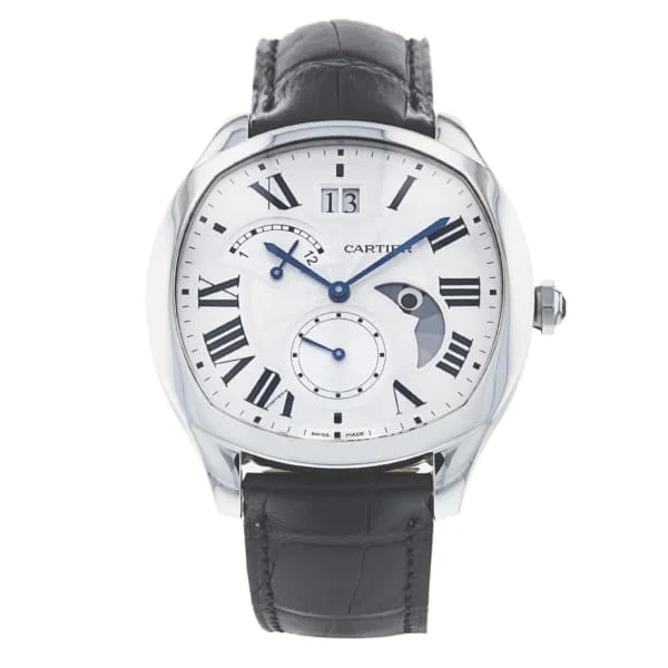 Discover Your Ideal Cartier Watch Today –Cartier Drive de Cartier 40mm Watch - Ref: WSNM0005 - Silver Roman Dial, Black Alligator Strap