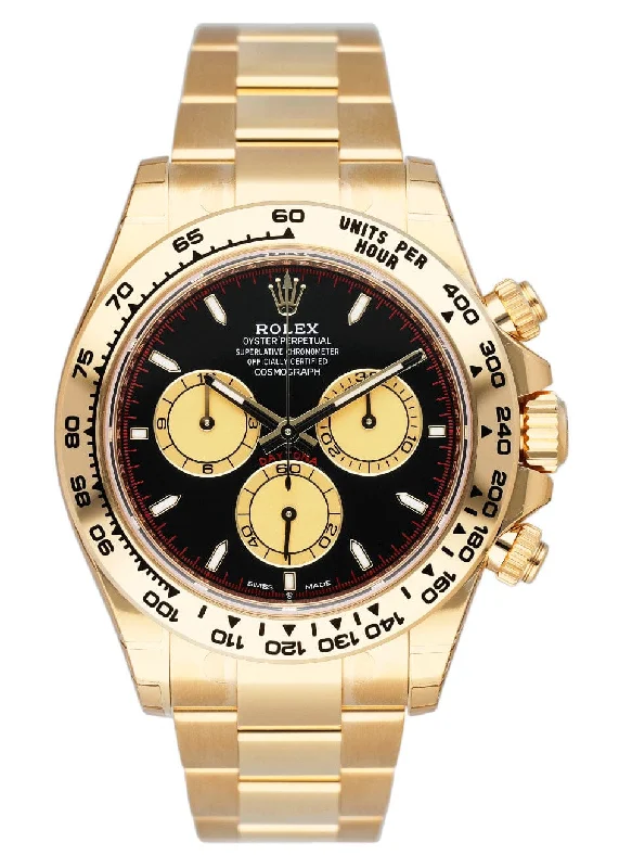 Discover Legendary Rolex Watches –Brand New Rolex Daytona 126508 Black & Champagne Dial Mens Watch Box Papers