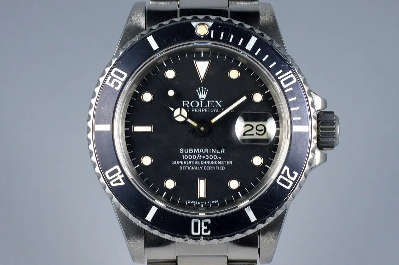 Rolex Watches: Invest in Timeless Luxury –1986 Rolex Submariner 16800