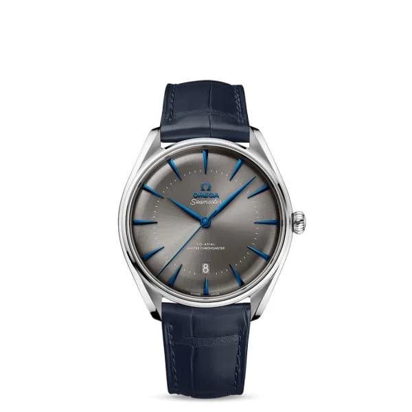 Find the Perfect Omega Watch –Omega Seamaster 40mm Watch - Ref: 511.13.40.20.06.003 - Grey Index Dial, Blue Leather Strap