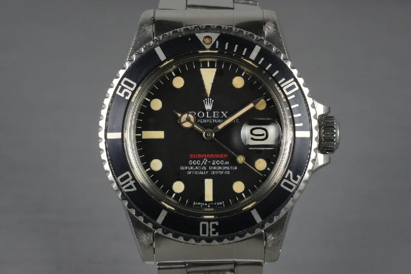 Timeless Rolex Watches Available Now –1970 Rolex Red Submariner 1680 Mark VI