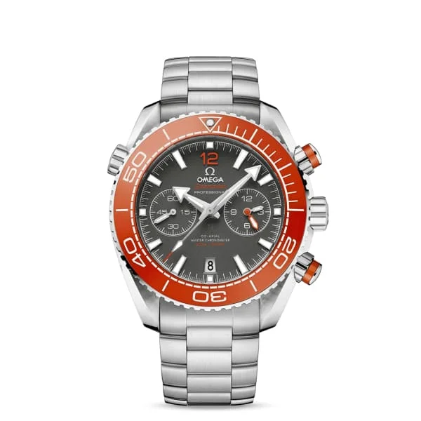 Shop Omega Watches for Lasting Quality –Omega Seamaster 46mm Watch - Ref: 215.30.46.51.99.001 - Grey Chronograph Index Dial, Stainless Steel Bracelet