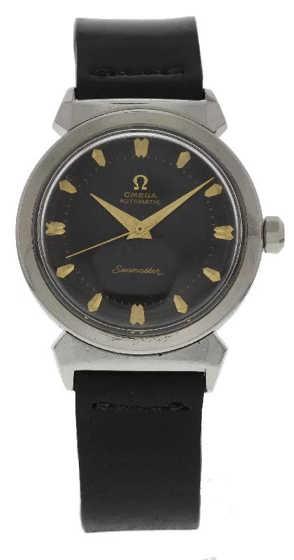 Shop Omega Watches for Timeless Design –Vintage Omega Seamaster Bull Horn Lugs Automatic