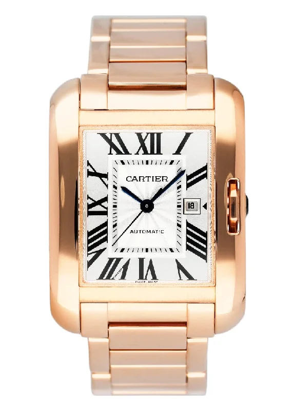 Discover Your Ideal Cartier Watch Today –Cartier Tank Anglaise Midsize W5310003 18K Rose Gold Ladies Watch