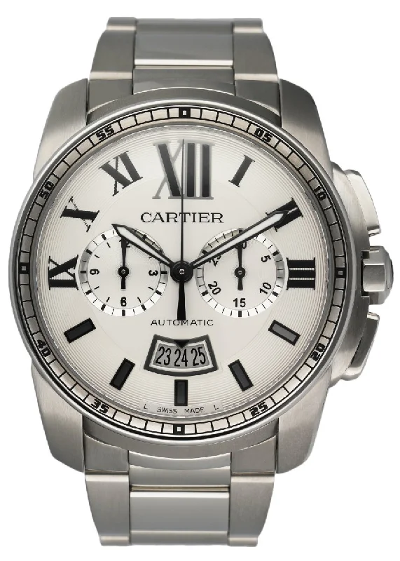 Discover the Beauty of Cartier Watches –Cartier Calibre 3578 Chronograph Stainless Steel Men's Watch