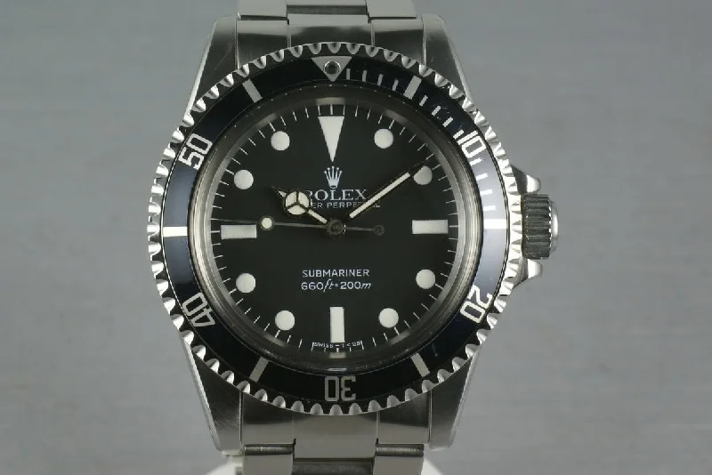 Shop for Classic Rolex Watches Online –Rolex Submariner 5513 Maxi Mark V with Box and Papers