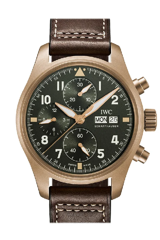 IWC Watches for the Modern Gentleman –IWC Pilot Chronogragh Spitfire 41 Green Dial Watch IW387902