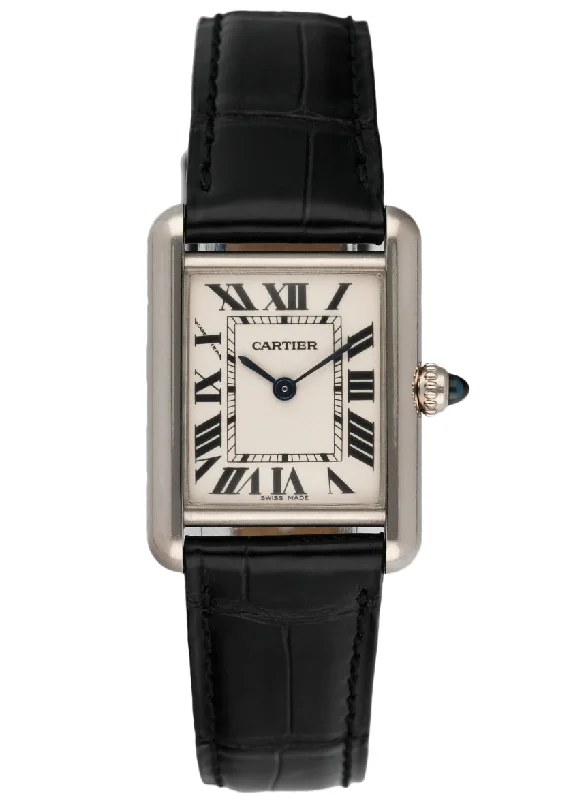 Find Rare Cartier Watches with Iconic Designs –Cartier Tank Louis 2679 18K White Gold Quartz Men's Watch Box Papers