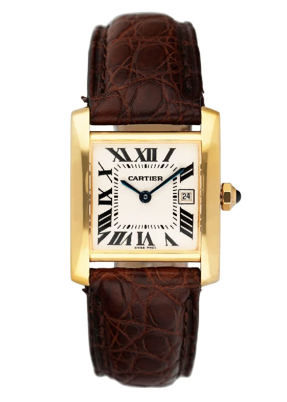 Cartier Watches: Designed for the Elite Collector –Cartier Tank Francaise W5001456 18K Yellow Gold Ladies Watch