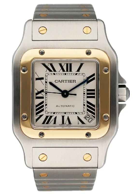 Shop Cartier Watches for Lasting Value and Quality –Cartier Santos Galbee W20099C4 18K Yellow Gold & Steel Mens Watch