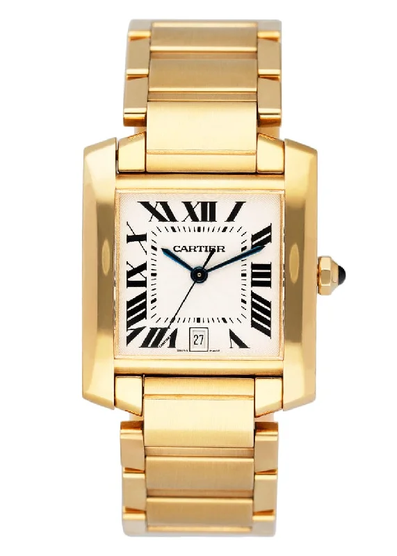 Cartier Watches: Iconic Design Meets Precision –Cartier Tank Francaise W50001R2 18K Yellow Gold Mens Watch