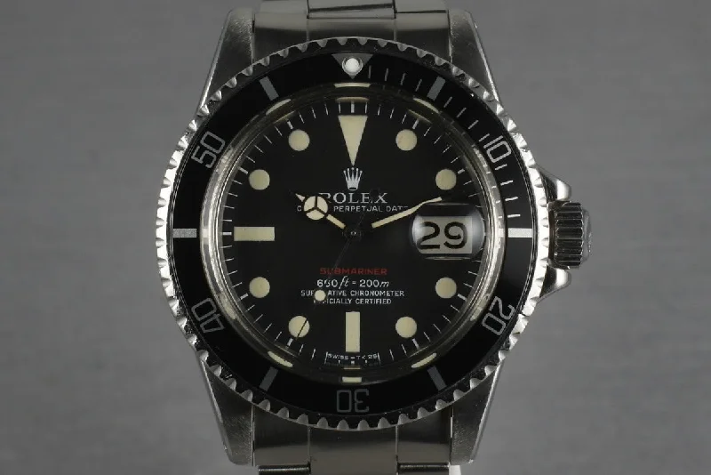 Find Exclusive Rolex Models Online –1971 Rolex Red Submariner 1680 Mark V with 9315 bracelet