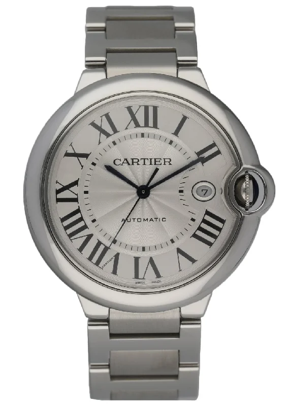 Shop for the Best Cartier Watches Today –Cartier Ballon Bleu 3765 Stainless Steel Men's Watch Box & Papers