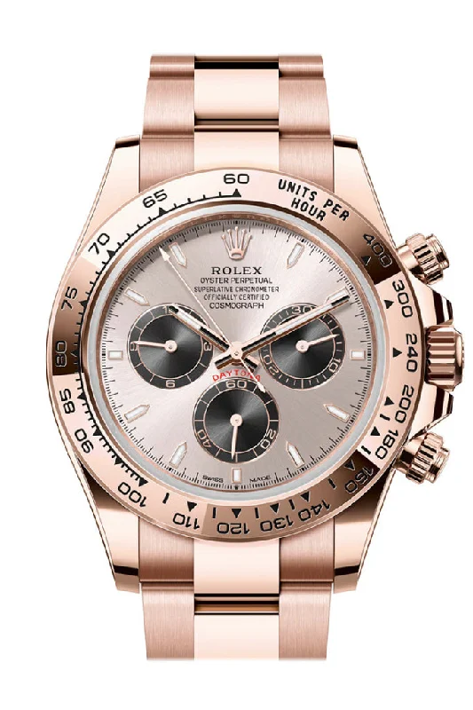 Rolex Watches: Perfect for Every Style –Rolex Daytona 40 Sundust and bright Black Dial Rose Gold Mens Watch 126505