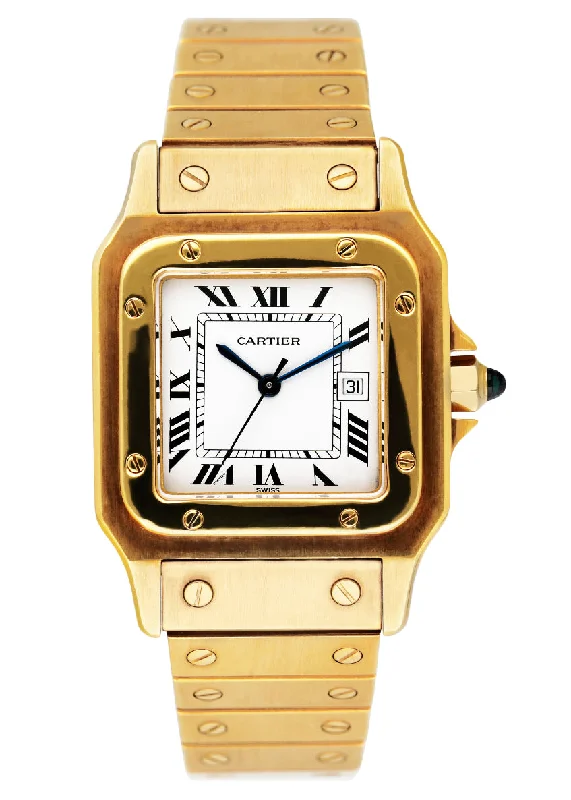 Cartier Watches: Built for the Watch Enthusiast –Cartier Santos 18K Yellow Gold Mens Watch