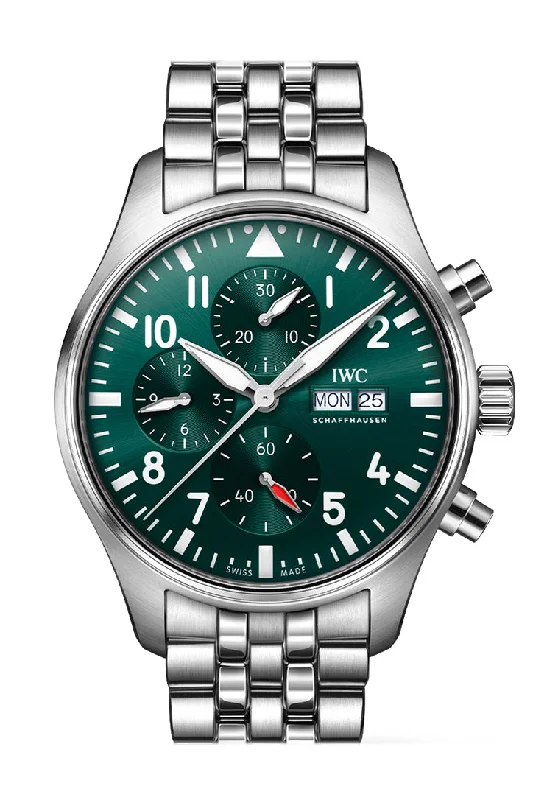 Shop IWC Watches for Timeless Luxury –IWC Pilot Chronogragh 43 Green Dial IW378006