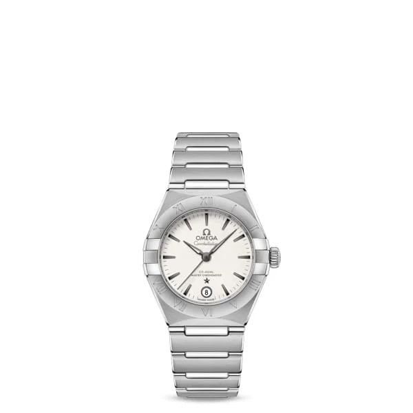 Shop Omega Watches for Timeless Luxury –Omega Constellation 29mm Watch - Ref: 131.10.29.20.02.001 - Silver Index Dial, Stainless Steel Bracelet