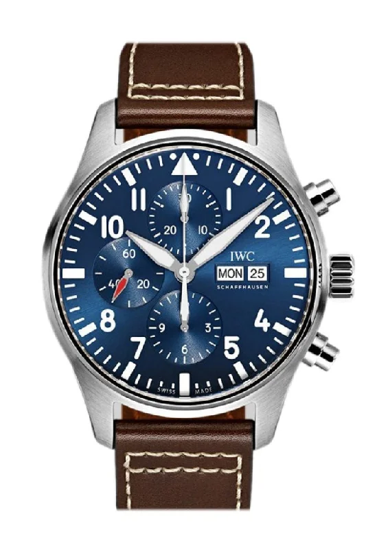 Shop IWC Watches for Exclusive Models –IWC Pilot Blue Chronogragh Petite Prince IW377714