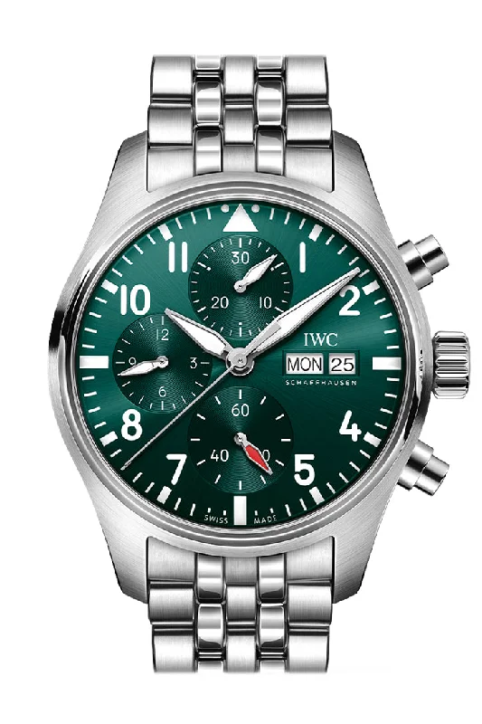 Discover IWC Watches for Collectors –IWC Pilot Chronogragh 41 Green Dial IW388104