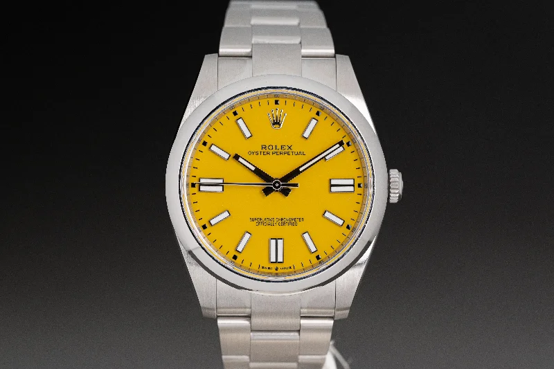 Rolex Watches with Unmatched Craftsmanship –2022 Rolex OP 124300 Yellow Dial 41mm Box, Card, Booklets Hangtags