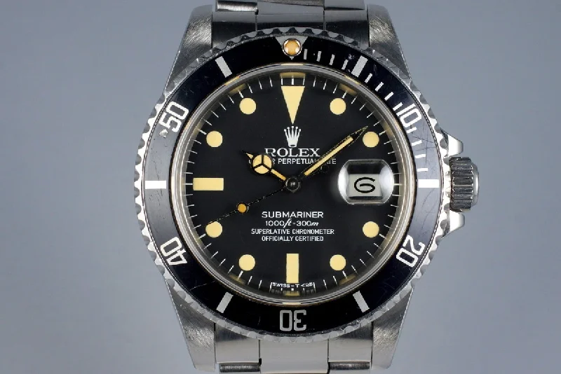 Find Your Perfect Rolex Watch –1983 Rolex Submariner 16800 Matte Dial