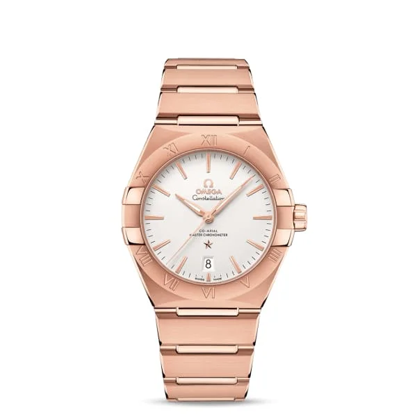 Omega Watches for Luxury Timekeeping –Omega Constellation 39mm Watch - Ref: 131.50.39.20.02.001 - Silver Index Dial, 18K Rose Gold Bracelet