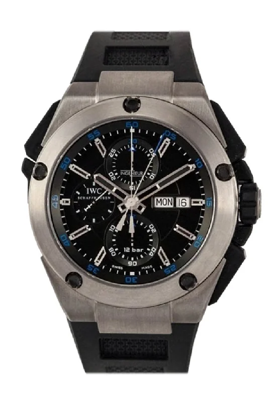 IWC Watches: Where Style Meets Function –IWC Ingenieur Chronograph Black Dial Black Rubber 45.5mm Men's Watch IW376501