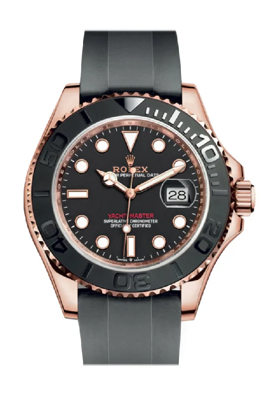 Discover the Latest Rolex Models Now –Rolex Yacht-Master 40 Automatic Black Dial 18kt Everose Gold Watch 126655