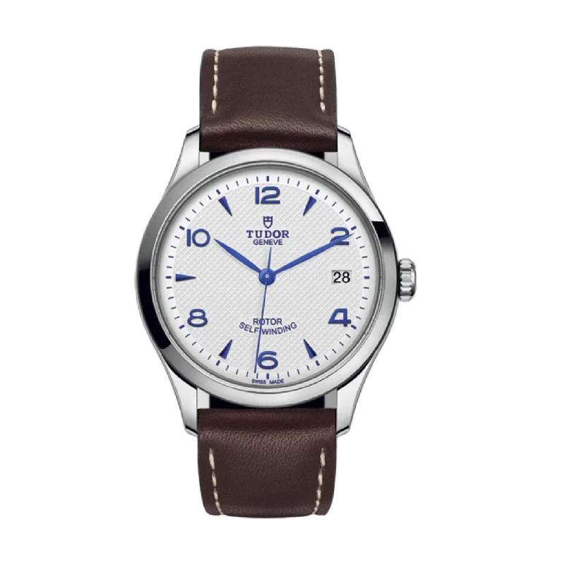 Shop Tudor Watches for Enduring Value –Tudor 1926 36mm | Brown leather strap | Opaline and blue dial | Men's Watch M91450-0010