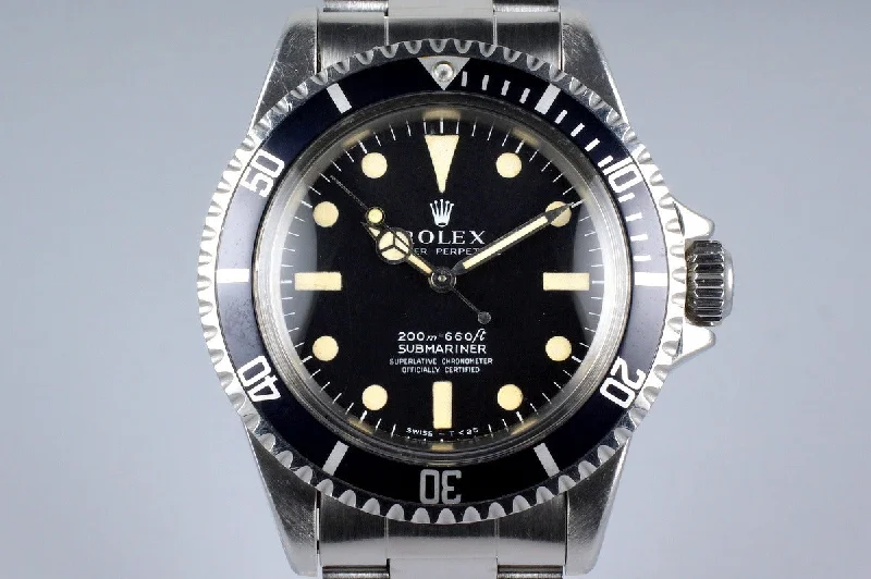 Discover Rolex Watches for the True Watch Collector –1967 Rolex Submariner 5512 4 Line Meters First Dial