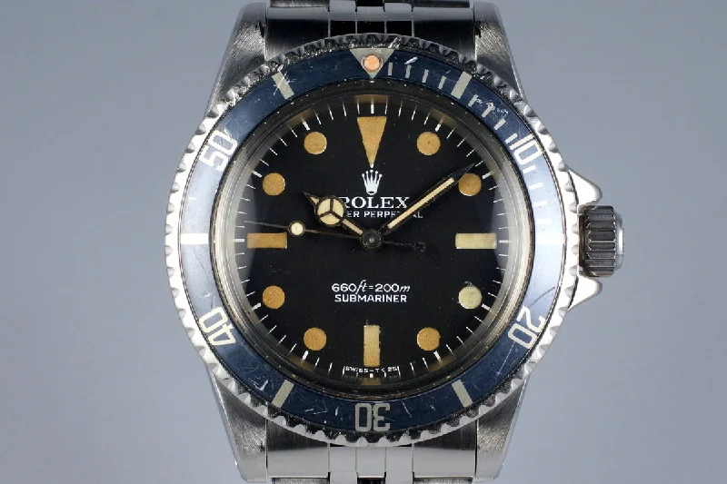 Shop Rolex Watches with Classic Appeal –1977 Rolex Submariner 5513 Mark I Maxi Dial