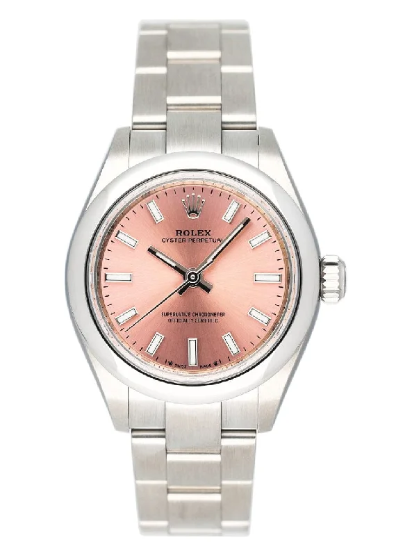 Shop Rolex Watches for Discerning Tastes –Rolex Oyster Perpetual 276200 Pink Dial Ladies Watch Box Papers