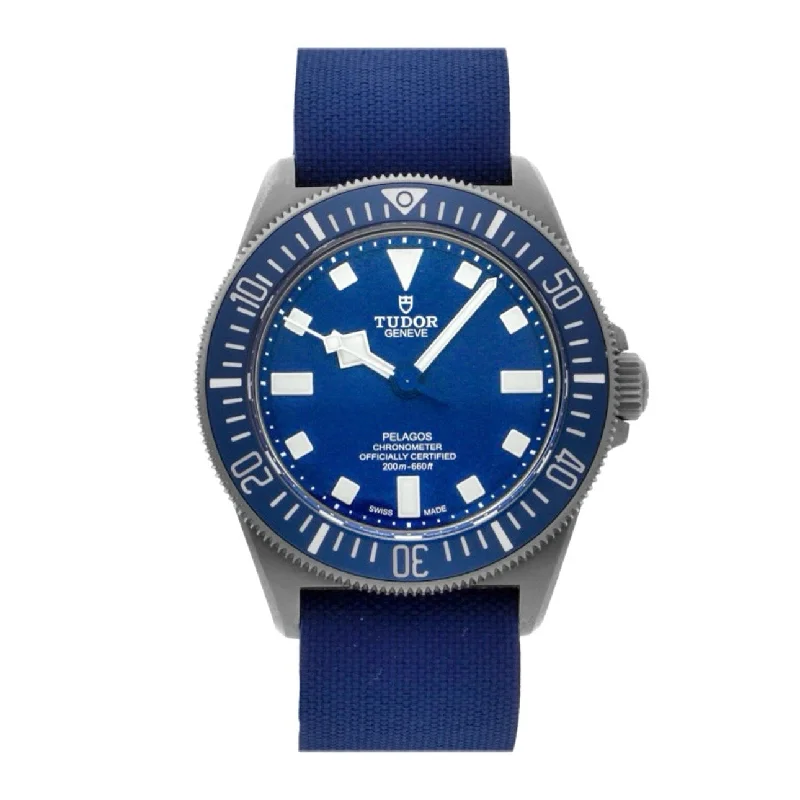 Tudor Watches: Crafted for Ultimate Luxury –Tudor Pelagos FXD 42mm | Nylon Strap | Blue Dial | Titanium Case | Men's Watch ref. M25707/21