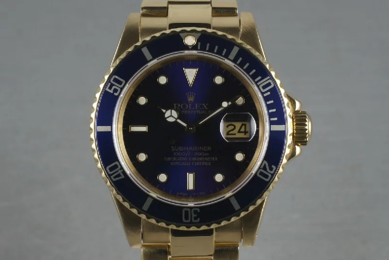 Rolex Watches: Built for the Elite –1981 Submariner 18K 16808 Blue Dial