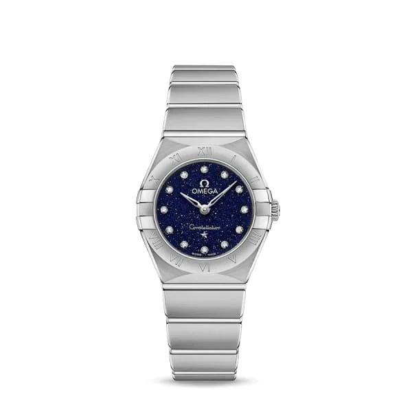 Omega Watches: Designed for Timeless Elegance –Omega Constellation 25mm Watch - Ref: 131.10.25.60.53.001 - Blue Diamond Index Dial, Stainless Steel Bracelet