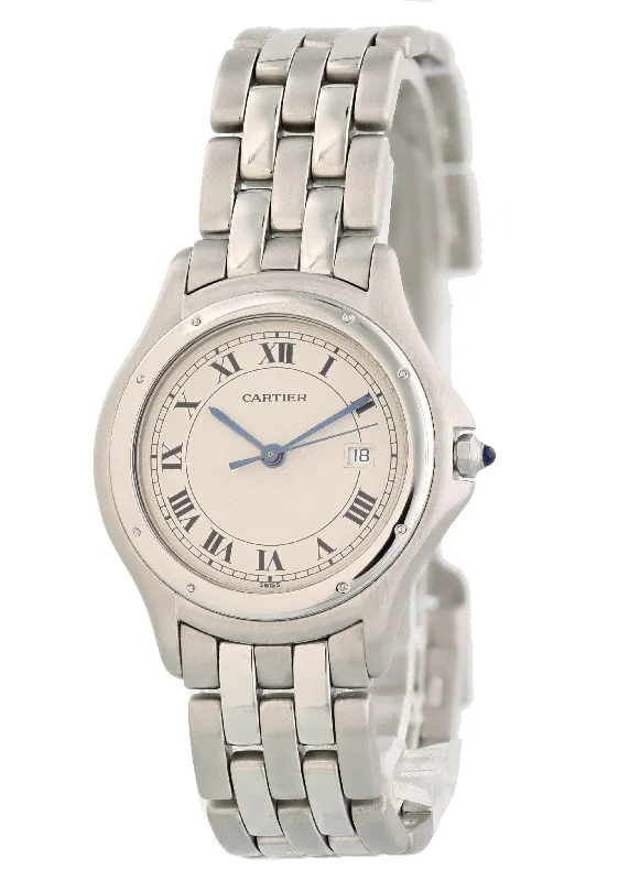 Explore Cartier Watches for Ultimate Prestige –Cartier Panthere Cougar 987904 Stainless Steel Quartz Watch