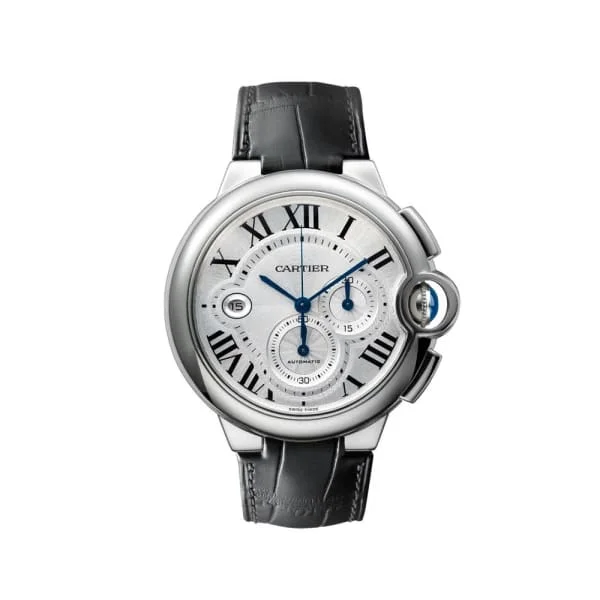 Find Your Signature Cartier Watch –Cartier Ballon Bleu Automatic Silver Dial Stainless Steel Black Leather Mens Watch W6920003