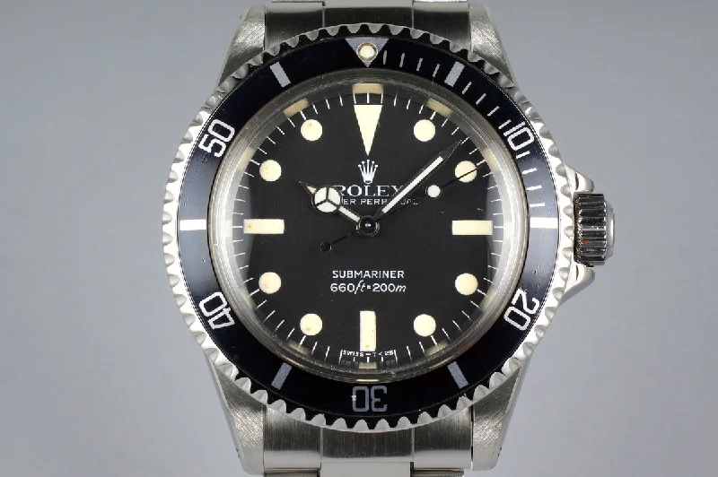 Rolex Watches: Timeless Style and Performance –1982 Rolex Submariner 5513 Mark IV Maxi Dial with RSC Papers and Service Box