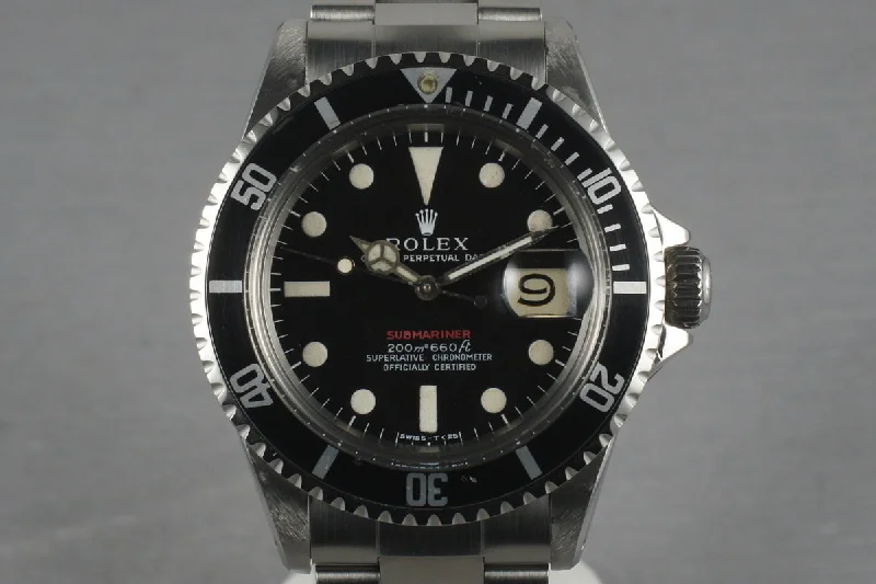 Iconic Rolex Watches for Every Wrist –1969 Rolex Red Submariner 1680 Meters First Mark 1 Long F Dial