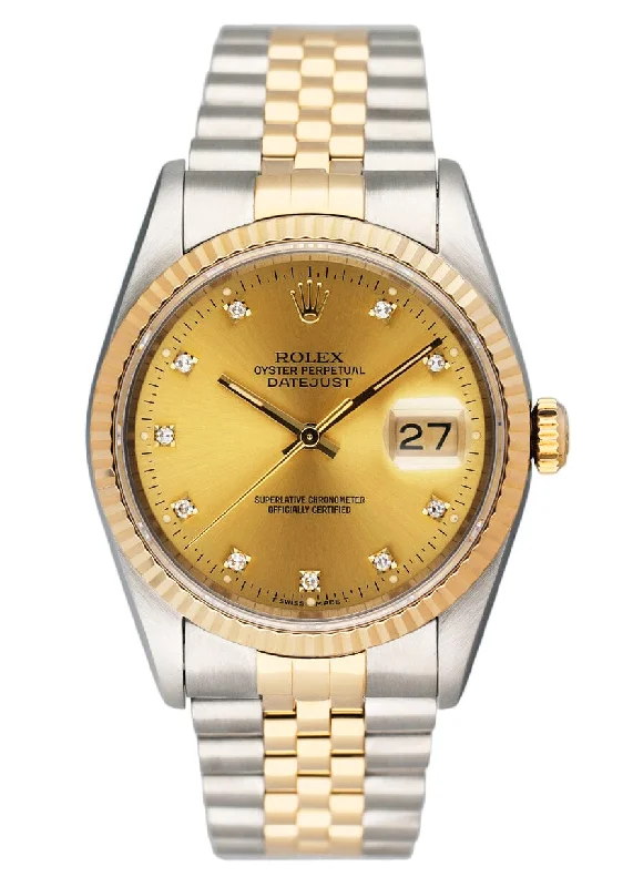 Rolex Day-Date Watches Available –Rolex Datejust 16233 Diamond Dial Mens Watch