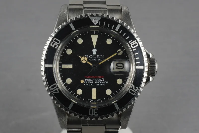 Rolex Watches for the Ultimate Collector –1969 Rolex Red Submariner 1680 Meters First Mark 1 Long F Dial