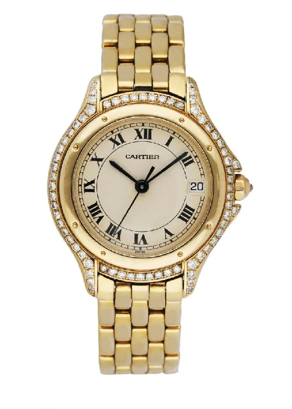 Cartier Watches for Discerning Collectors –Cartier Panthere Cougar 887907 18K Yellow Gold & Diamond Ladies Watch