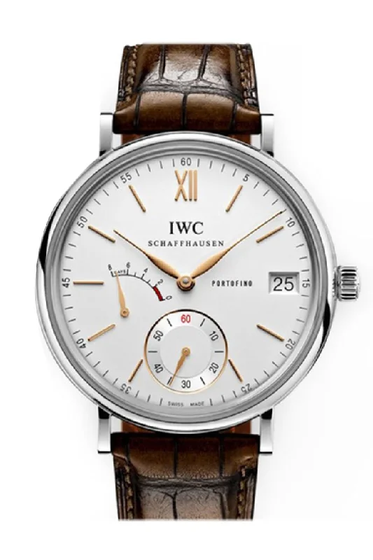 Discover the Craftsmanship Behind IWC Watches –IWC Portofino Hand Wound Eight Days Silver Dial Men's Watch IW510103