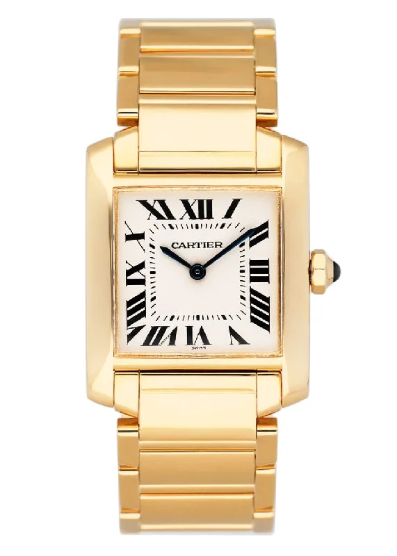 Cartier Watches: Elegance for the Modern Collector –Cartier Tank Francaise W50003N2 Midsize Ladies Watch Box Papers