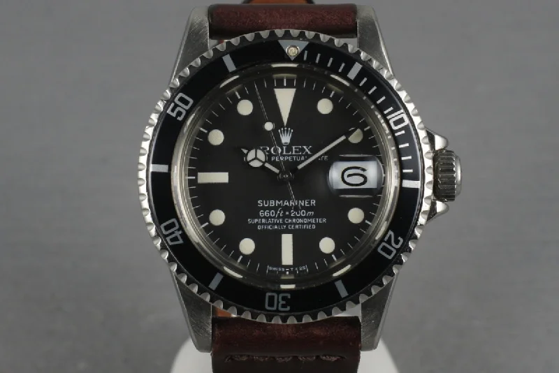 Find Iconic Rolex Timepieces Today –1978 Rolex Submariner 1680 Horween Cordovan Leather