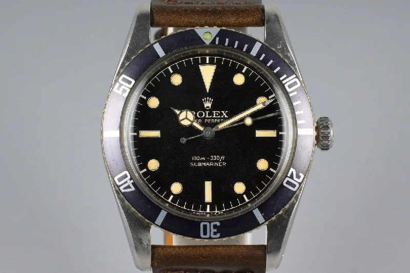 Shop Iconic Rolex Watches Today –1957 Rolex Submariner 6536-1 Service Dial