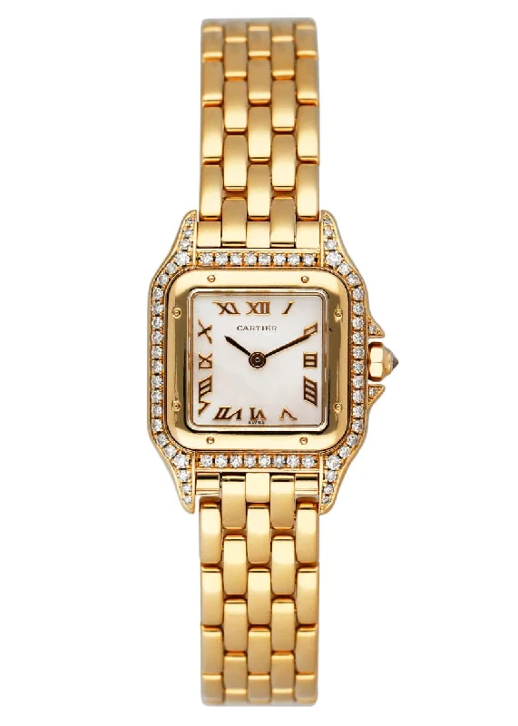 Explore the Latest Cartier Timepieces –Cartier Panthere WF3116B9 MOP Diamond Ladies Watch