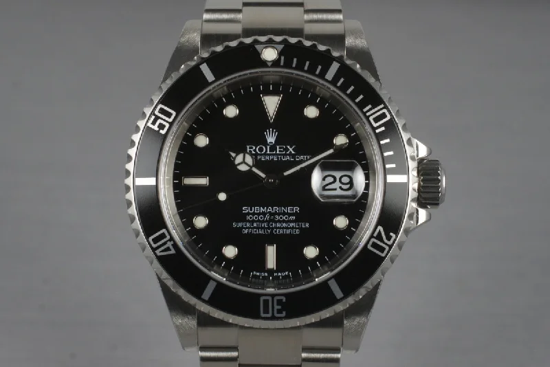 Rare Rolex Timepieces for Sale –2005 Rolex Submariner 16610T