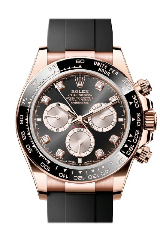 Find Rolex Watches for Timeless Luxury –Rolex Daytona 40 Black and Sundust Diamond Dial Rose Gold Mens Watch 126515LN